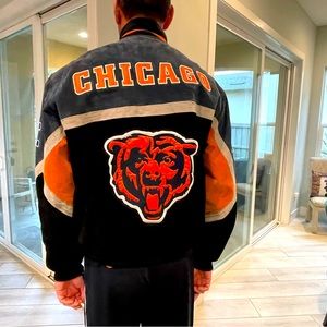 Chicago Bears suede mens jacket.